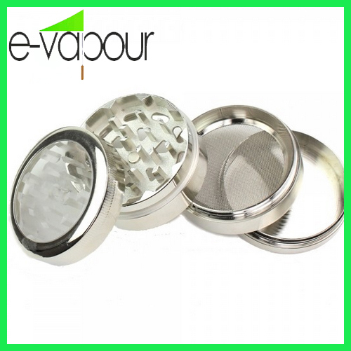 Hot Selling Weed Grinder with Handle CNC Herb Geinder Zinc Alloy Herb Grinder Windown Tobacco Grinder