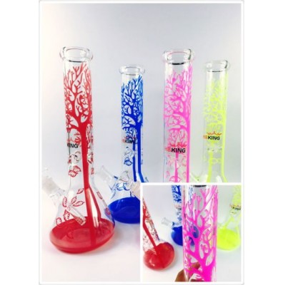 2017 Hbking New Coming Tree Colored 5mm Thickness Glass Beaker