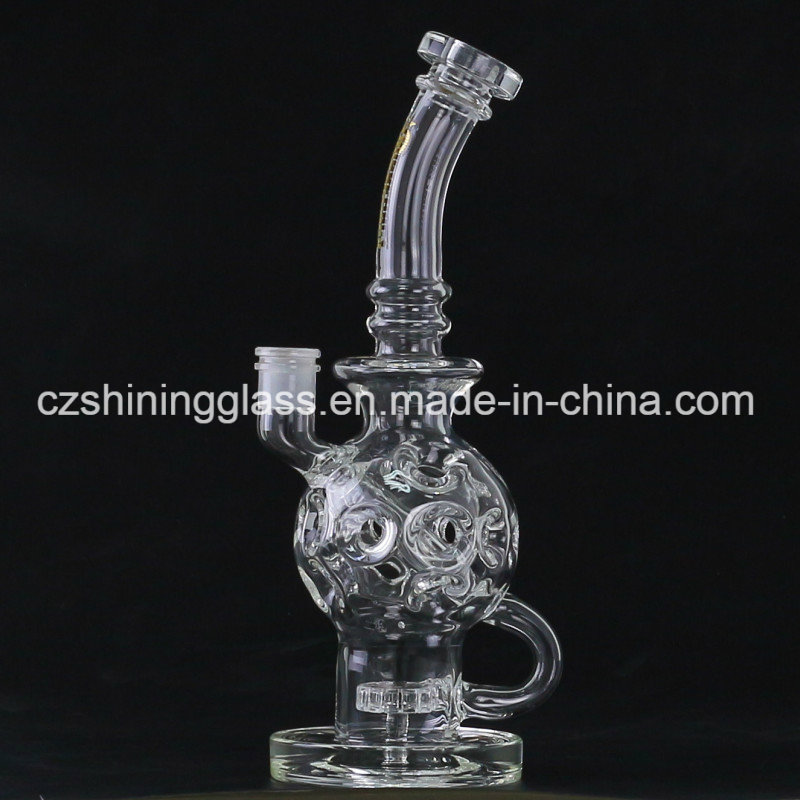 Glass Water Pipe Recycler Function Glass Smoking Pipe Craft